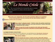 Tablet Screenshot of mondecreole.com